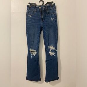 American Eagle Hi-rise skinny kick crop jean